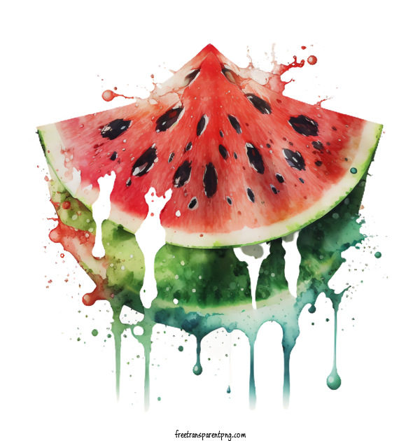 Free Food Watermelon Watercolor Watermelon For Watermelon Clipart Transparent Background