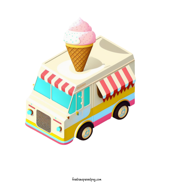 Free Transportation Truck Ice Cream Truck For Truck Clipart Transparent Background