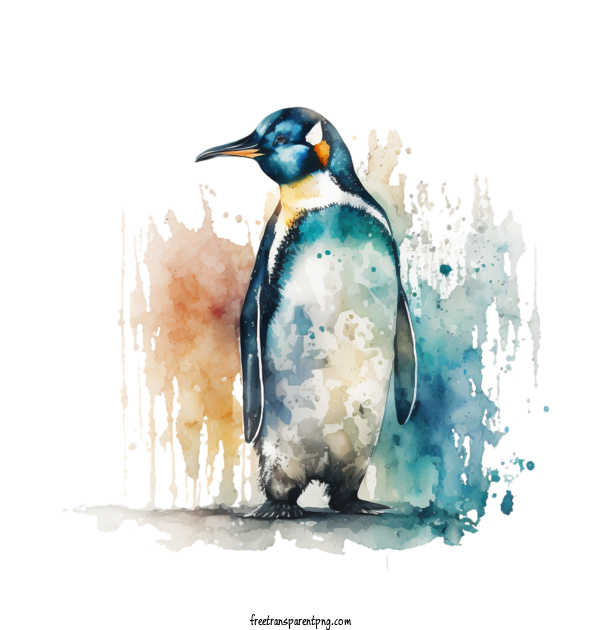 Free Animals Watercolor Penguin For Penguin Clipart Transparent Background