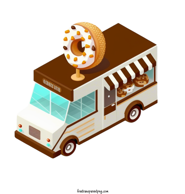 Free Transportation Truck Donuts Truck For Truck Clipart Transparent Background