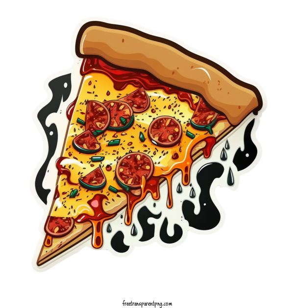 Free Food Pizza Pizza Slice Cartoon Pizza For Pizza Clipart Transparent Background