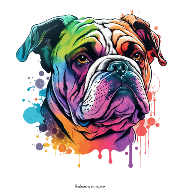 Free Animals BullDog Bulldog Head Bulldog Portrait For Dog Clipart Transparent Background