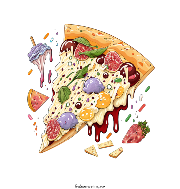 Free Food Pizza Pizza Slice Colors Of The 90s Pizza For Pizza Clipart Transparent Background