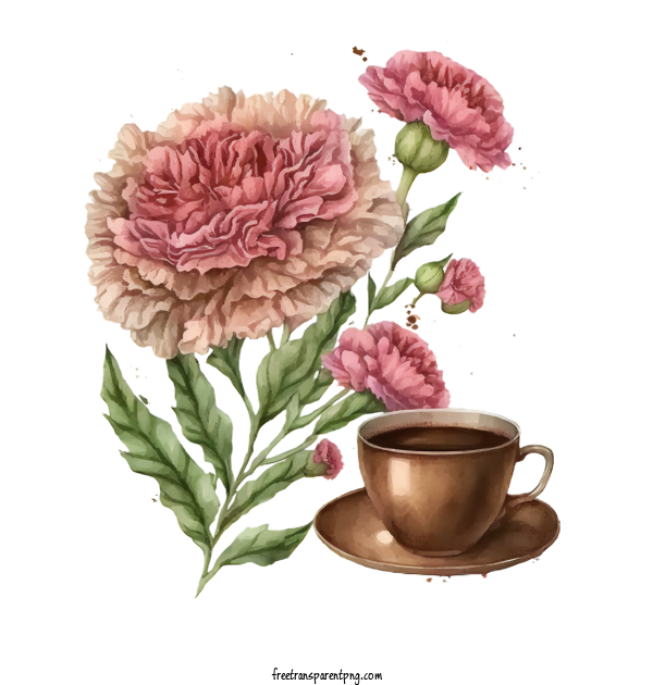 Free Flowers Watercolor Carnation Vintage And Retro Carnation Carnations For Carnation Clipart Transparent Background