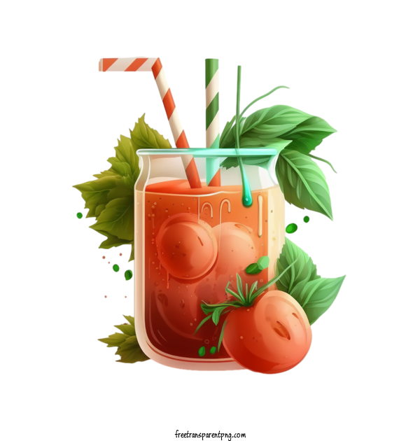 Free Drink Tomato Juice For Juice Clipart Transparent Background