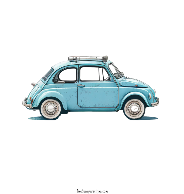 Free Transportation Cute Car Hand Drawn Car Blue Car For Car Clipart Transparent Background