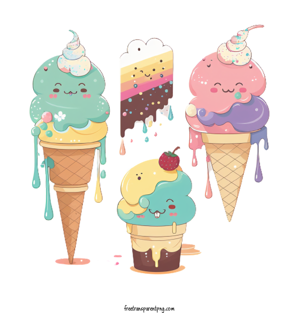 Free Food Ice Cream Ice Cream Cone For Ice Cream Clipart Transparent Background