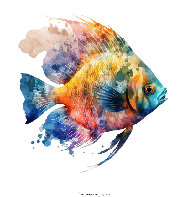 Free Animals Fish Tropical Fish Watercolor Fish For Fish Clipart Transparent Background