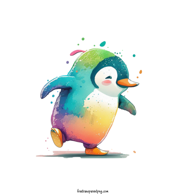 Free Animals Colors Of The 90s Penguin Cute Penguin For Penguin Clipart Transparent Background