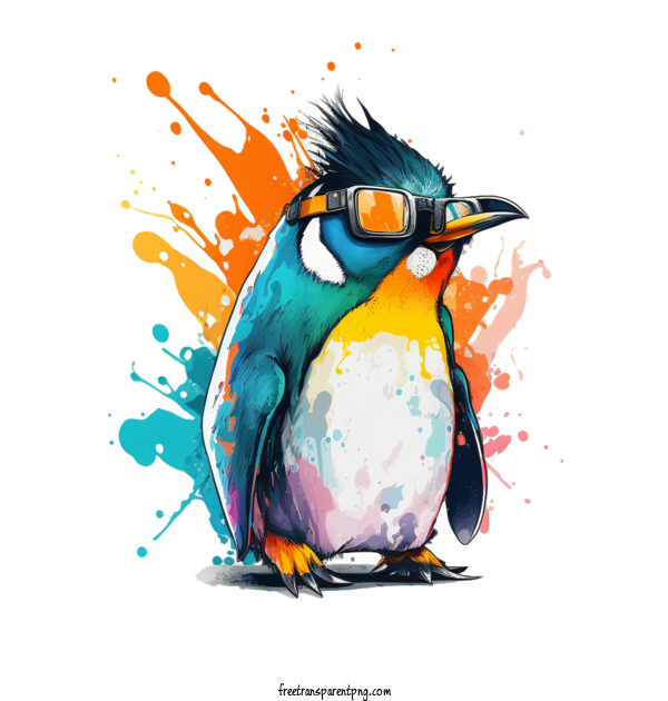 Free Animals Colors Of The 90s Penguin Cute Penguin For Penguin Clipart Transparent Background