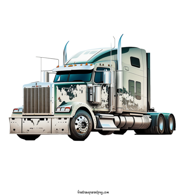 Free Transportation Semi Truck 3D Truck For Truck  Clipart Transparent Background