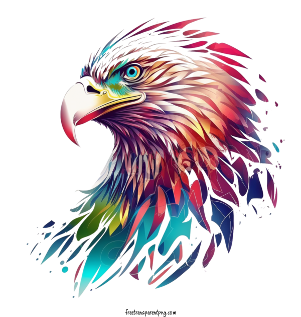 Free Animals Eagle Eagle Head Psychedelic Eagle For Eagle Clipart Transparent Background
