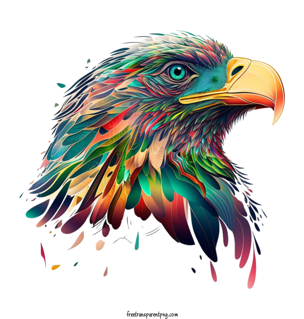 Free Animals Eagle Eagle Head Psychedelic Eagle For Eagle Clipart Transparent Background