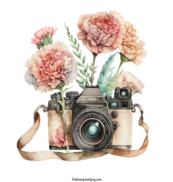 Free Flowers Carnation Watercolor Carnations Carnations With Camera For Carnation Clipart Transparent Background