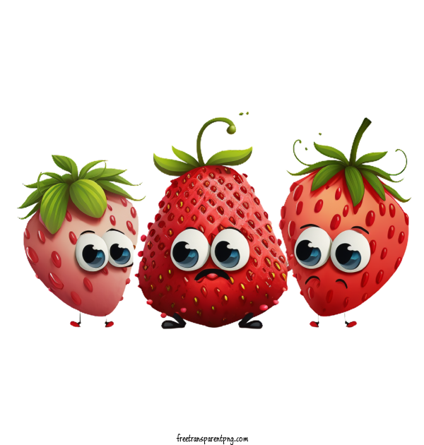 Free Food Fruit Cartoon Strawberry For Fruit Clipart Transparent Background