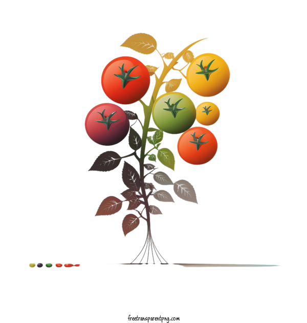 Free Food Tomato Vegetable Tomato Stem For Vegetable Clipart Transparent Background