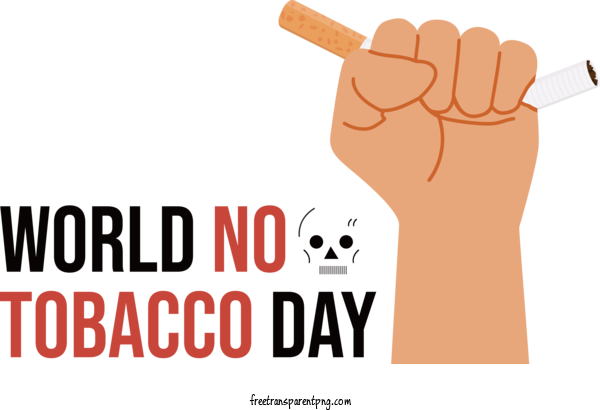 Free Holidays World No Tobacco Day No Tobacco For World No Tobacco Day Clipart Transparent Background