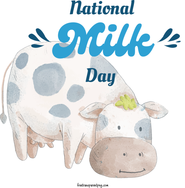 Free Holidays National Milk Day For National Milk Day Clipart Transparent Background