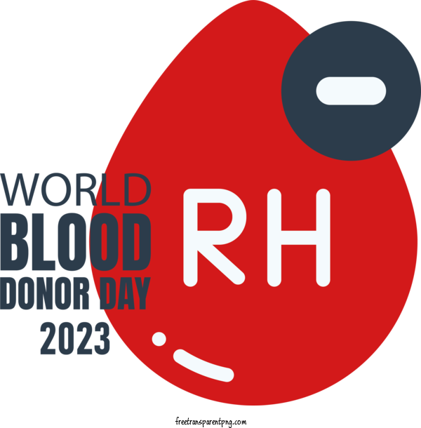 Free Holidays World Blood Donor Day For World Blood Donor Day Clipart Transparent Background