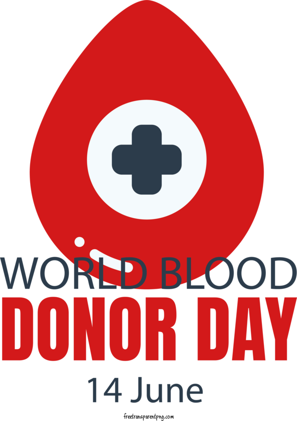 Free Holidays World Blood Donor Day For World Blood Donor Day Clipart Transparent Background