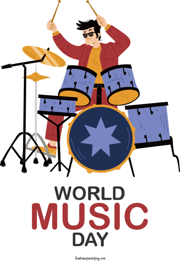 Free Holidays World Music Day Music Day Make Music Day For World Music Day Clipart Transparent Background