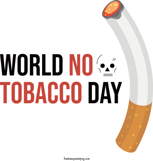 Free Holidays World No Tobacco Day No Tobacco For World No Tobacco Day Clipart Transparent Background
