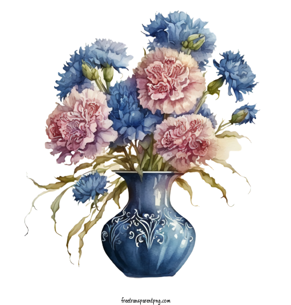 Free Flowers Carnation Watercolor Carnation Carnation In Vase For Carnation Clipart Transparent Background