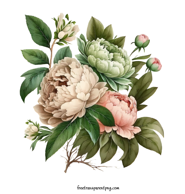 Free Flowers Peony Vintage Peony Peony Flower For Peony Clipart Transparent Background