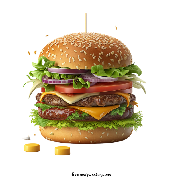Free Food Hamburger For Hamburger Clipart Transparent Background