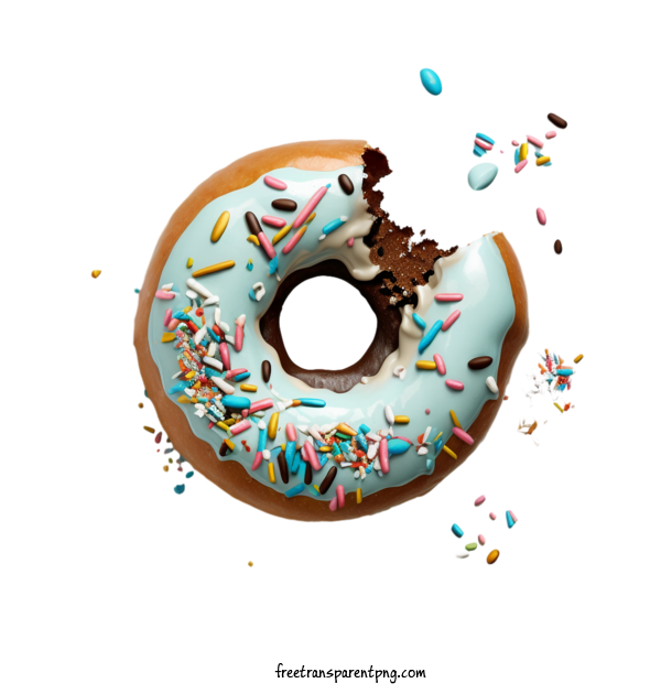 Free Food Donut Donut Blue For Donut Clipart Transparent Background
