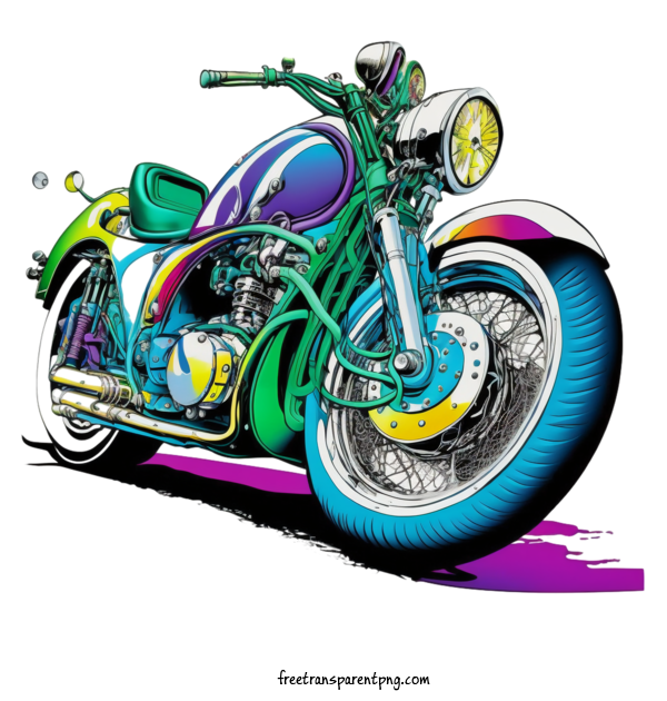 Free Transportation Pop Art Motorcycle Motorcycle Motorcycle For Motorcycle Clipart Transparent Background