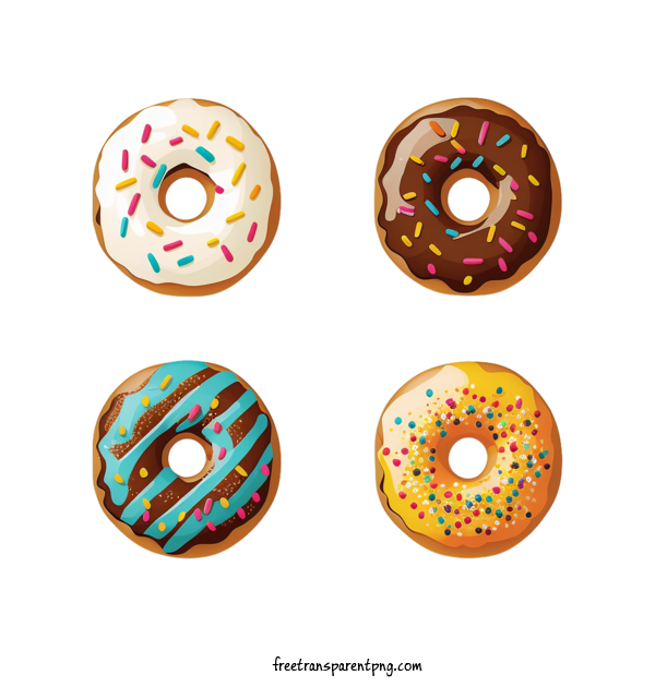 Free Food Donut Doughnuts Donuts For Donut Clipart Transparent Background