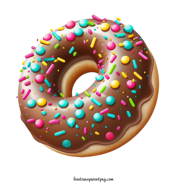 Free Food Donut Doughnut Chocolate For Donut Clipart Transparent Background