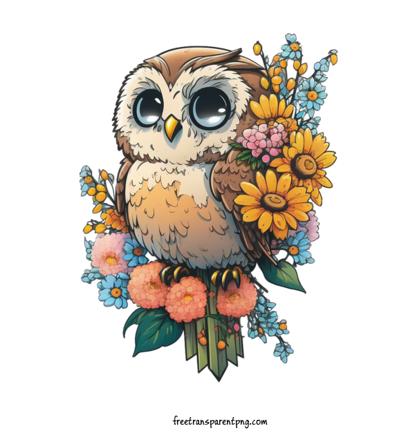 Free Animals Owl Cute Whimsical For Owl Clipart Transparent Background