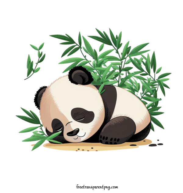 Free Animals Panda Cute Panda Sleeping Panda For Panda Clipart Transparent Background