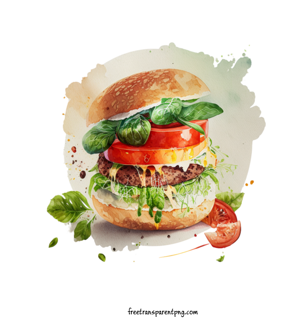 Free Food Hamburger Hamburger Meat For Hamburger Clipart Transparent Background