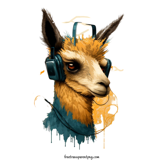Free Animals Llama Llama Music For Llama Clipart Transparent Background