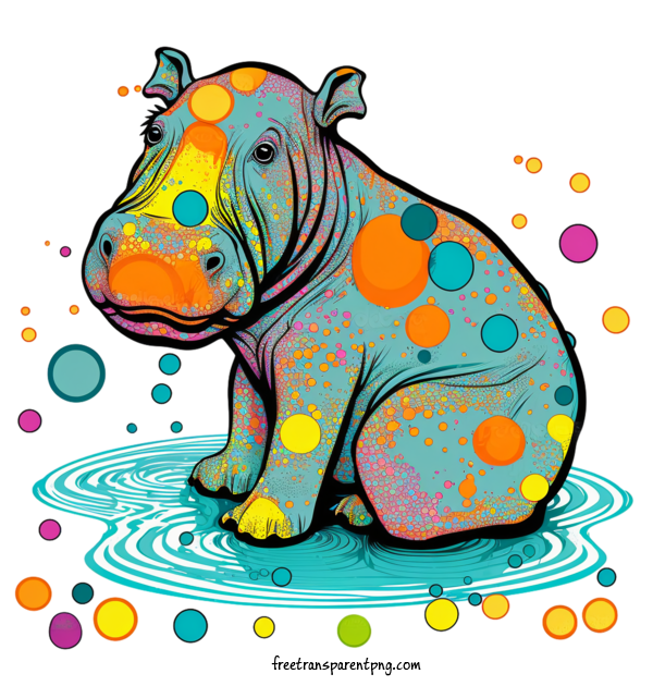 Free Animals Hippo Cute Playful For Hippo Clipart Transparent Background