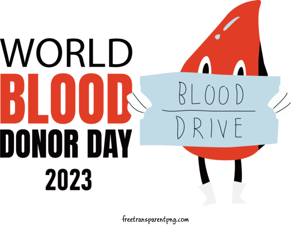 Free Holidays World Blood Donor Day Blood Drive Red Blood Cell For World Blood Donor Day Clipart Transparent Background