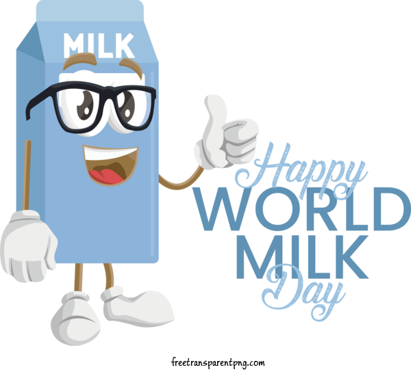 Free Holidays World Milk Day Milk Drink For World Milk Day Clipart Transparent Background