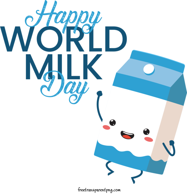 Free Holidays World Milk Day Milk Drink For World Milk Day Clipart Transparent Background