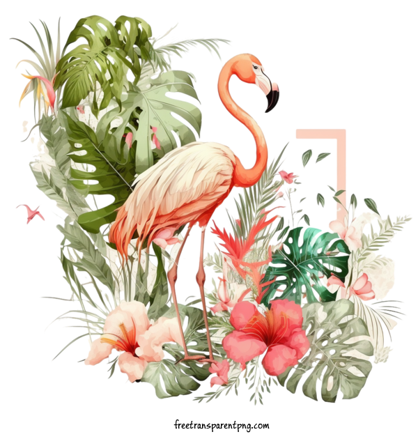Free Animals Flamingo Flamingo Tropical For Flamingo Clipart Transparent Background