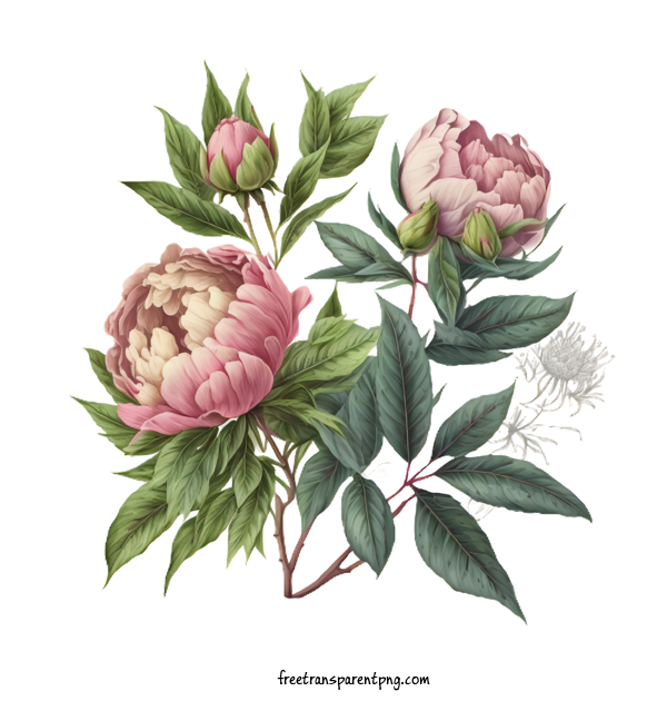 Free Flowers Peony Peonies Pink For Peony Clipart Transparent Background
