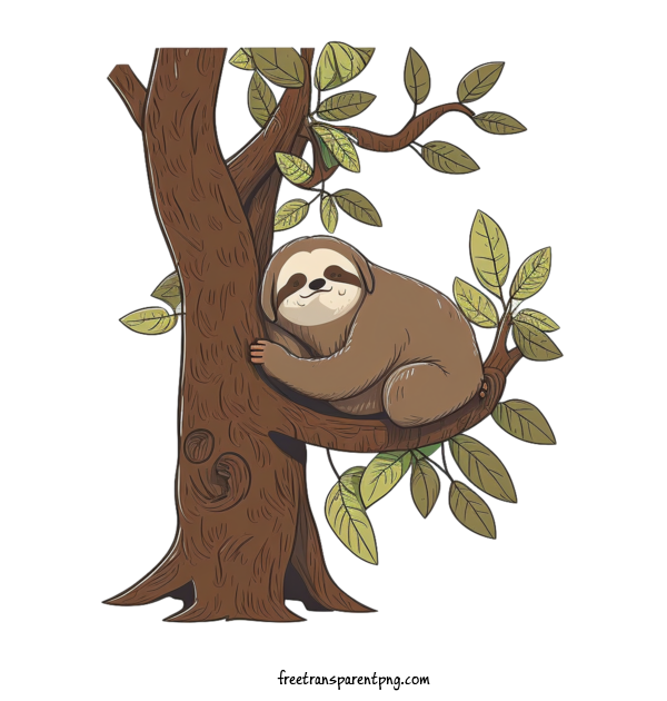 Free Animals Sloth Sloth Cute For Sloth Clipart Transparent Background