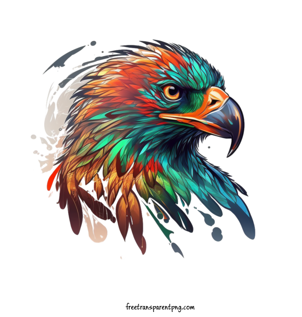 Free Animals Eagle Colorful Wild For Eagle Clipart Transparent Background