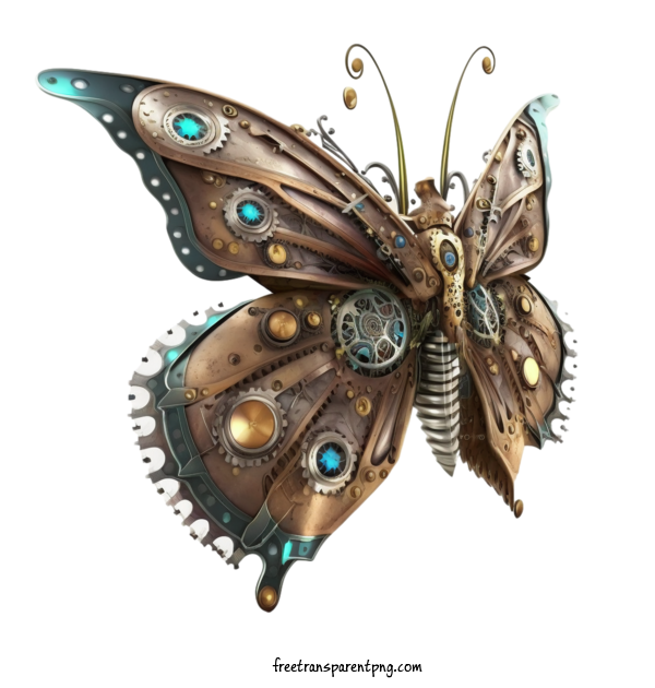 Free Animals Butterfly Steampunk Butterfly For Butterfly Clipart Transparent Background