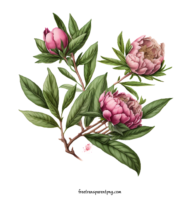 Free Flowers Peony Peony Flowers For Peony Clipart Transparent Background