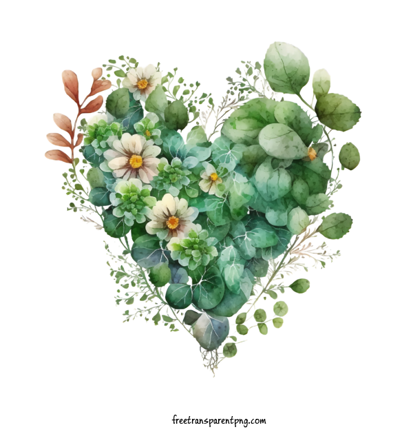 Free Flowers Daisy Floral Heart For Daisy Clipart Transparent Background