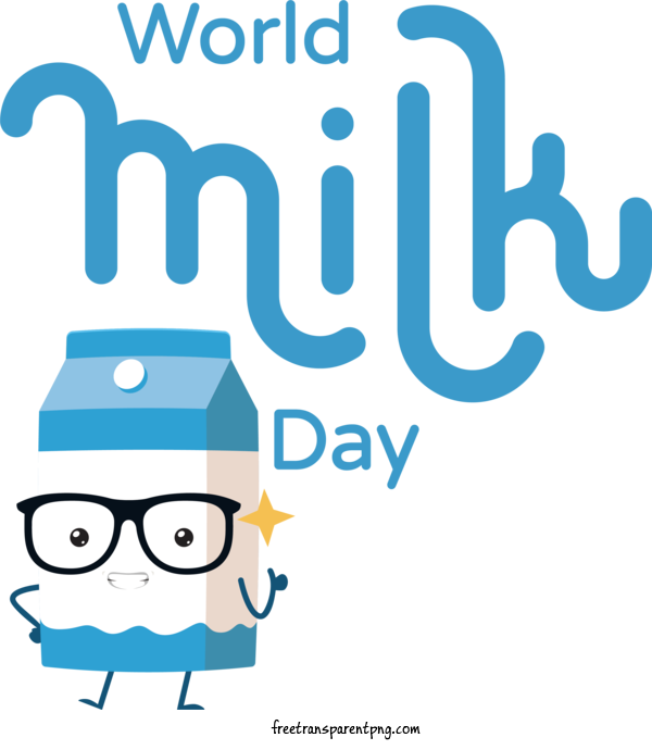 Free Holidays World Milk Day World Milk Day Dairy For World Milk Day Clipart Transparent Background