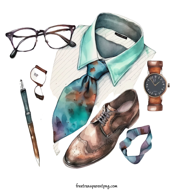 Free Holidays Fathers Day Shirt Tie For Fathers Day Clipart Transparent Background
